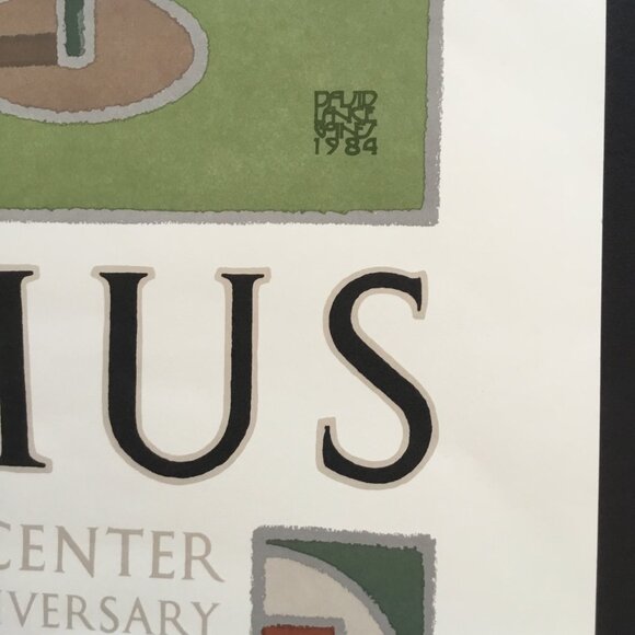 David Lance Goines Domus The Carpet Center Lithograph Poster Print 1984 18 x 24 - Picture 2 of 7